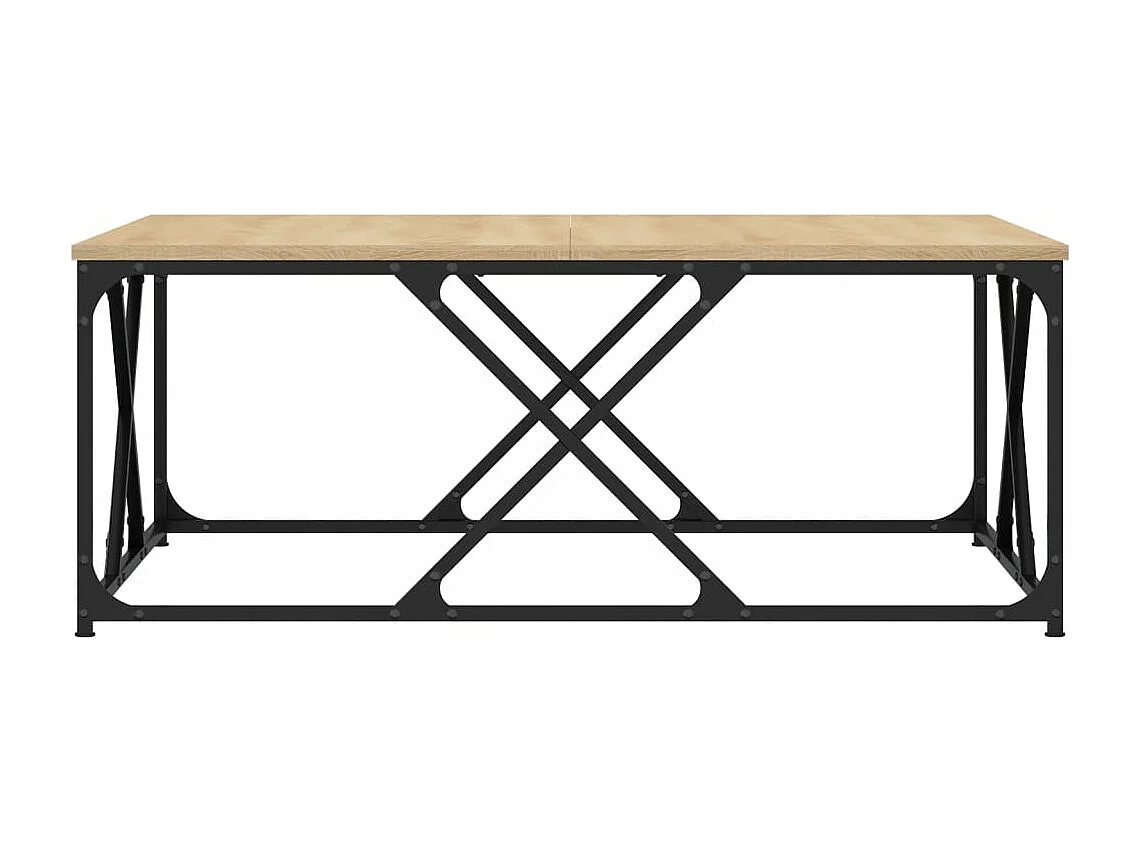 Table basse chêne sonoma 100x100x40 cm bois d'ingénierie