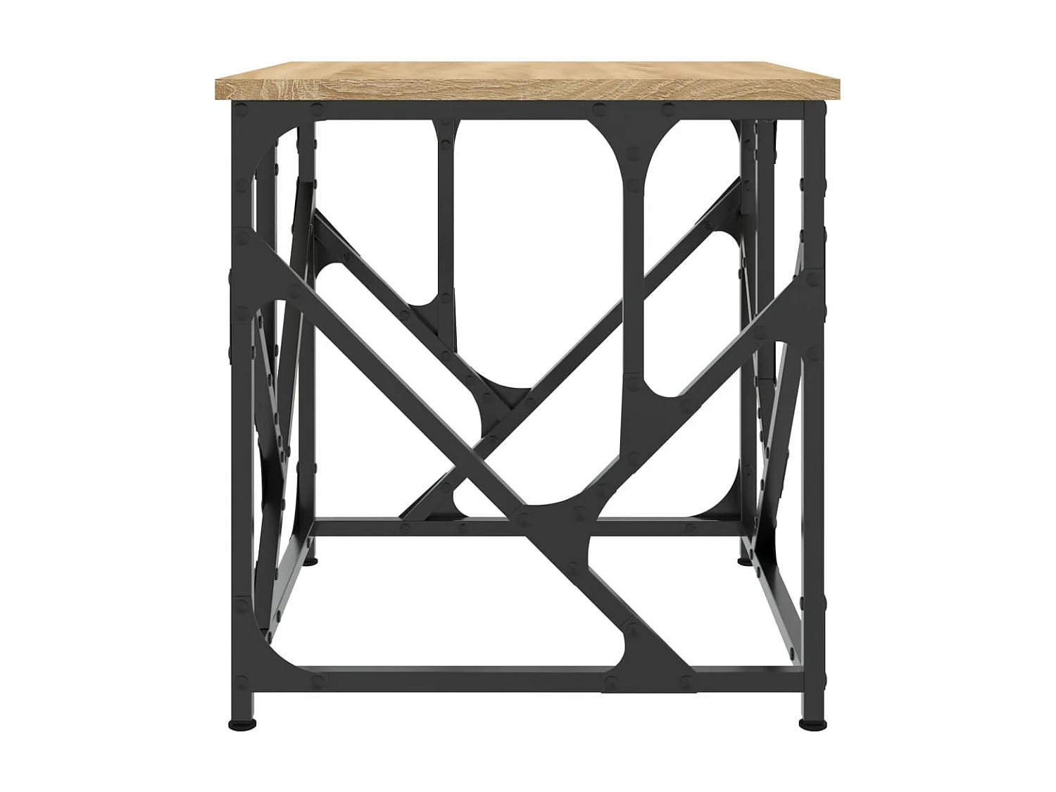 Salontafel 45x45x47,5 cm bewerkt hout sonoma eikenkleurig