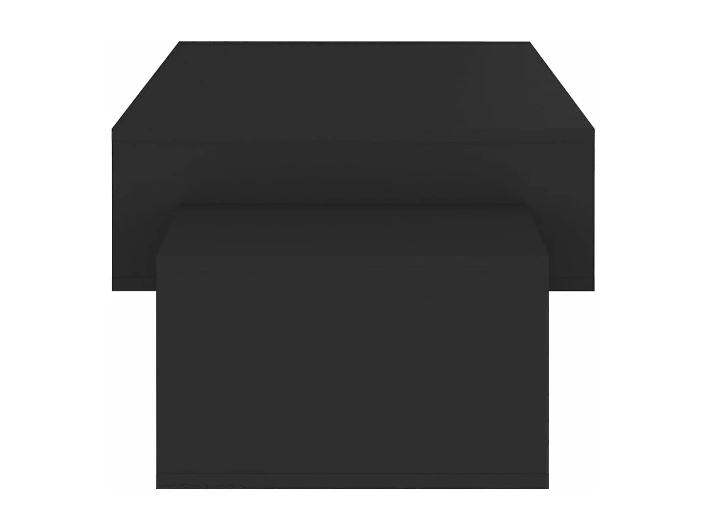 Salontafel 105x55x32 cm bewerkt hout zwart