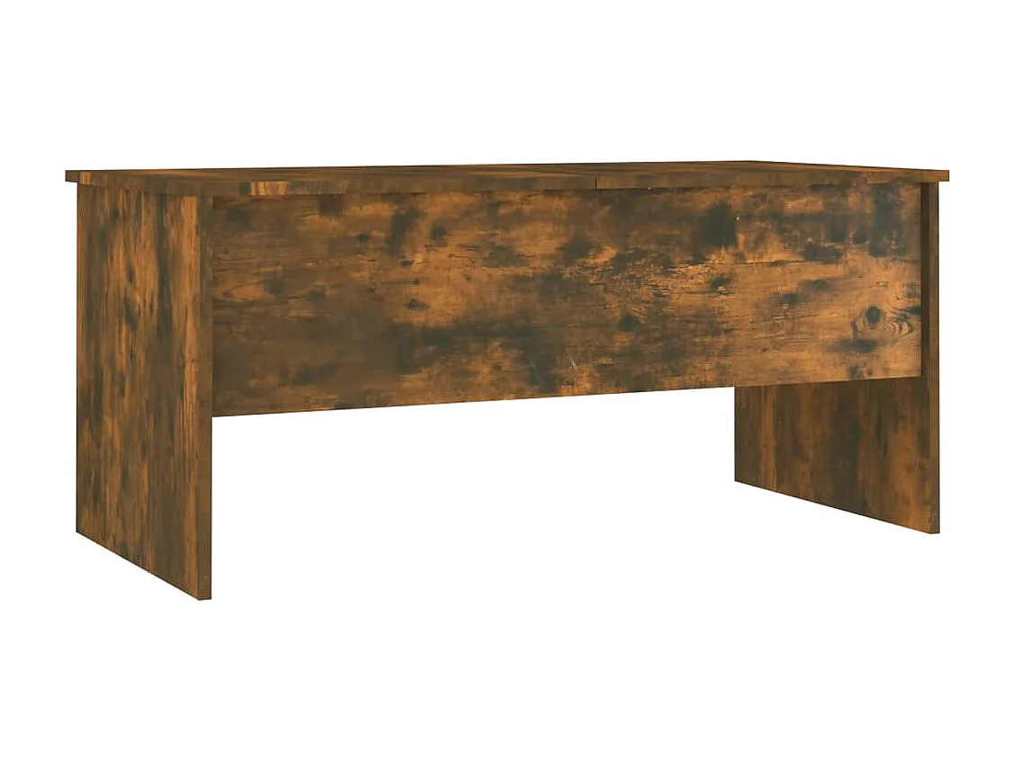 Table basse Chêne fumé 102x50,5x46,5 cm Bois d'ingénierie