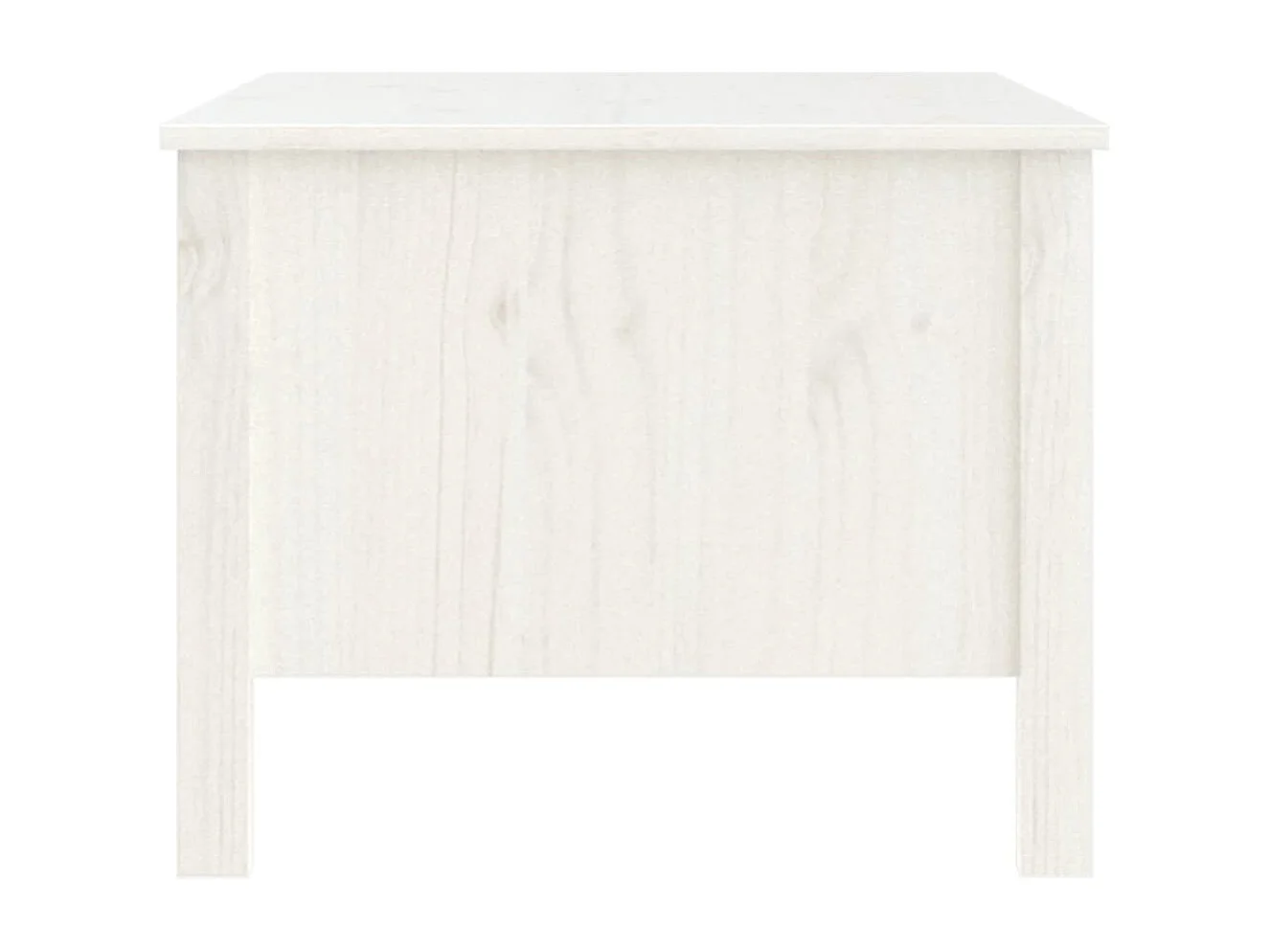 Table basse Blanc 100x50x40 cm Bois massif de pin