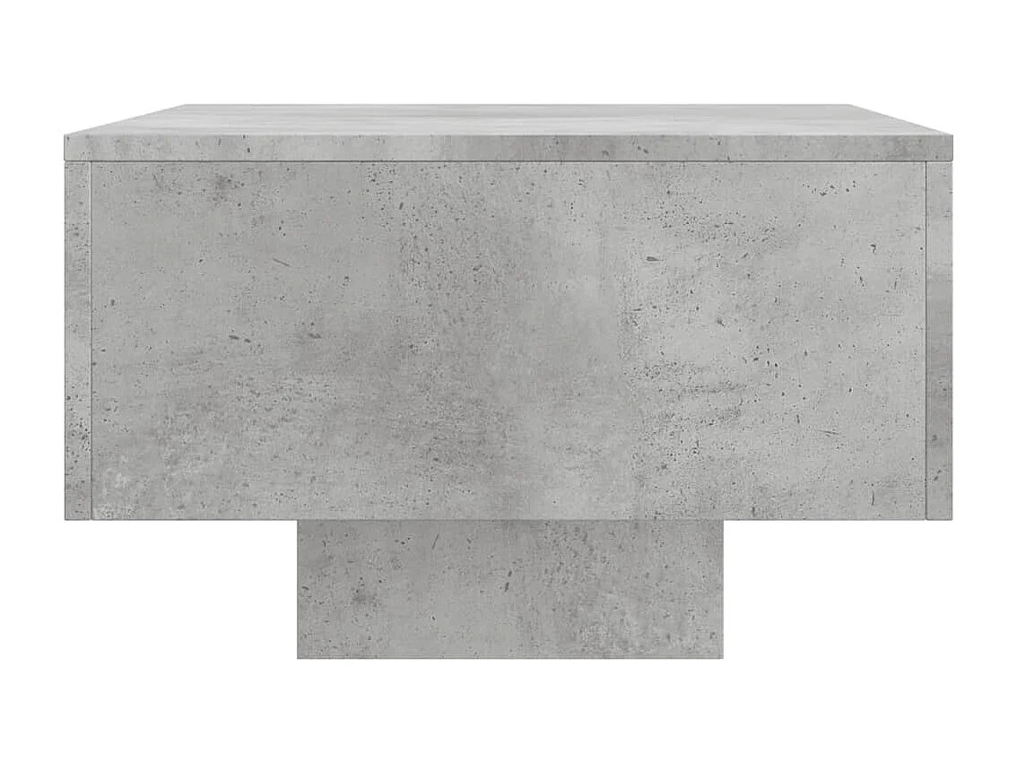 Table basse gris béton 100x49,5x31 cm bois d'ingénierie