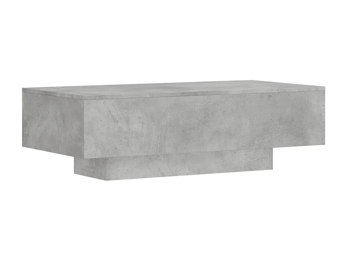 Table basse gris béton 100x49,5x31 cm bois d'ingénierie