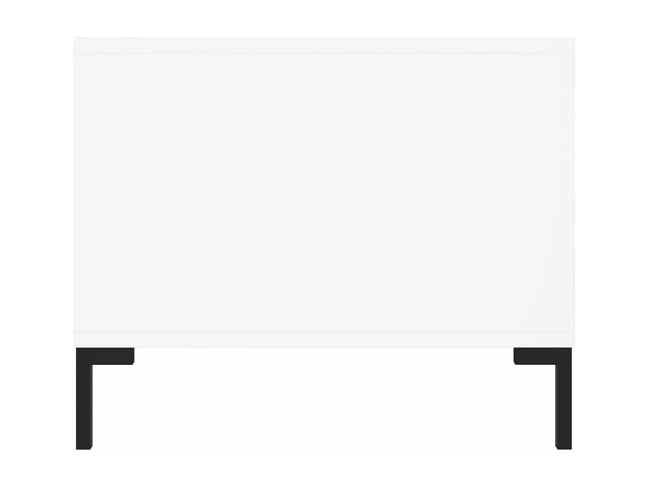 Table basse blanc 102x50x40 cm bois d'ingénierie