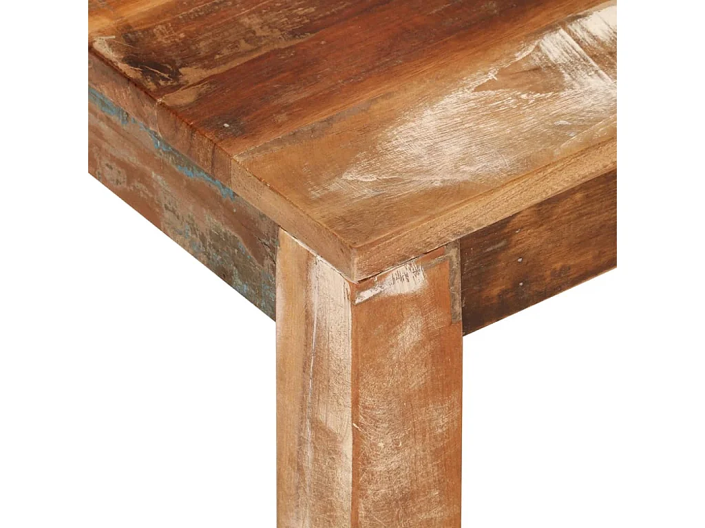 Table basse 55x55x35 cm Bois de récupération massif
