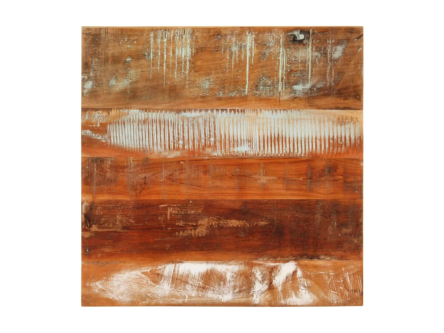 Table basse 55x55x35 cm Bois de récupération massif