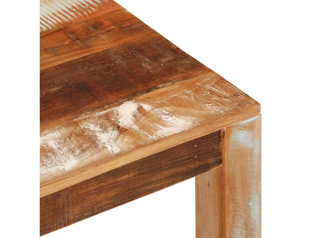 Table basse 55x55x35 cm Bois de récupération massif