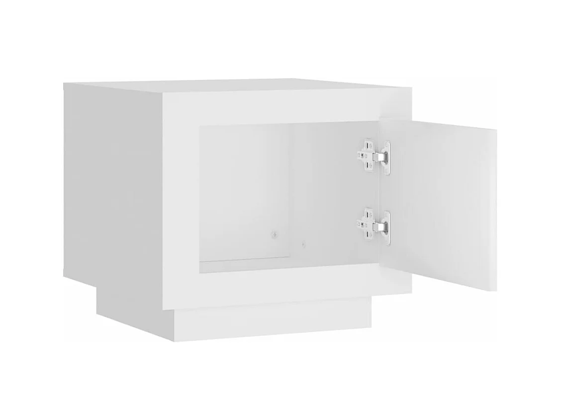 Mesa de centro 51x50x45 cm madeira processada branco