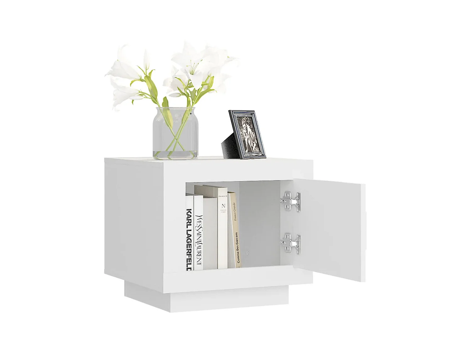 Mesa de centro 51x50x45 cm madeira processada branco