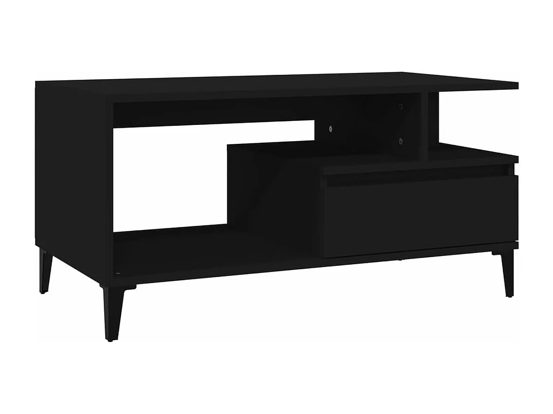 Mesa de centro 90x49x45 cm derivados de madeira preto