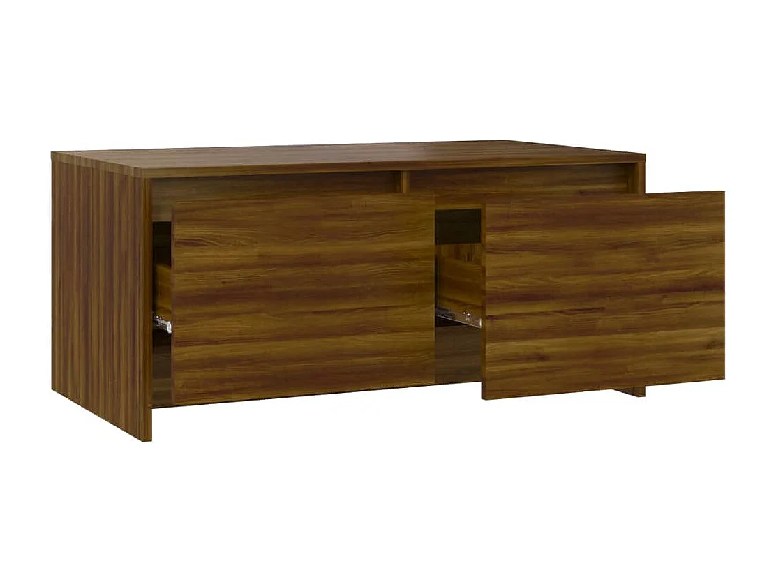 Table basse Chêne marron 90x50x41,5 cm Aggloméré