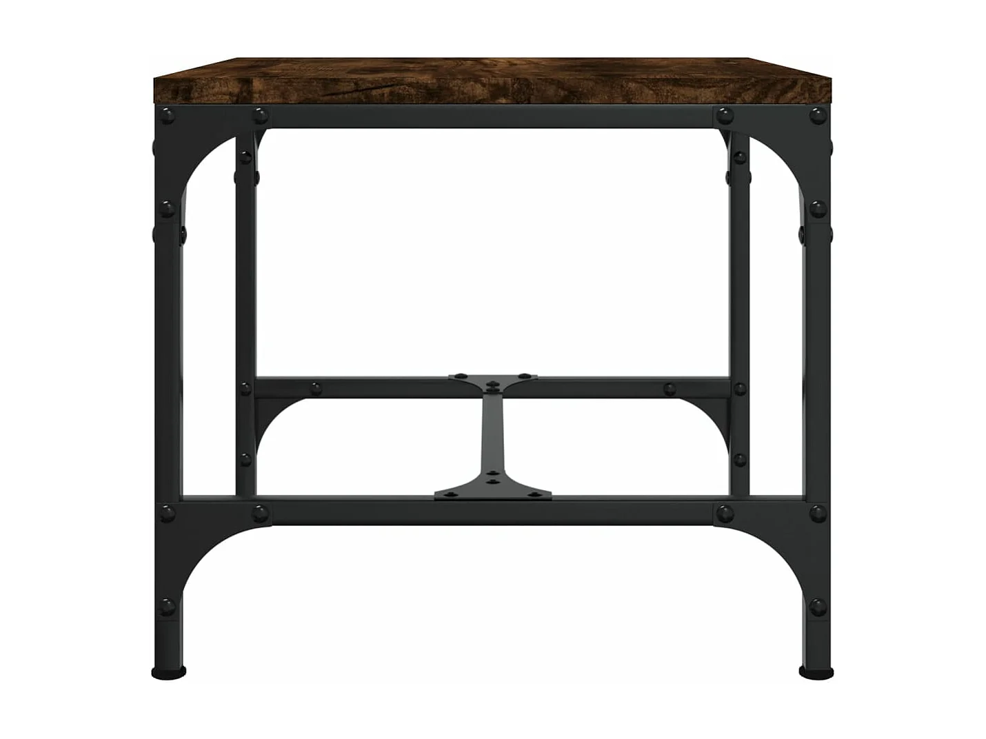 Table basse Chêne fumé 50x50x35 cm Bois d'ingénierie