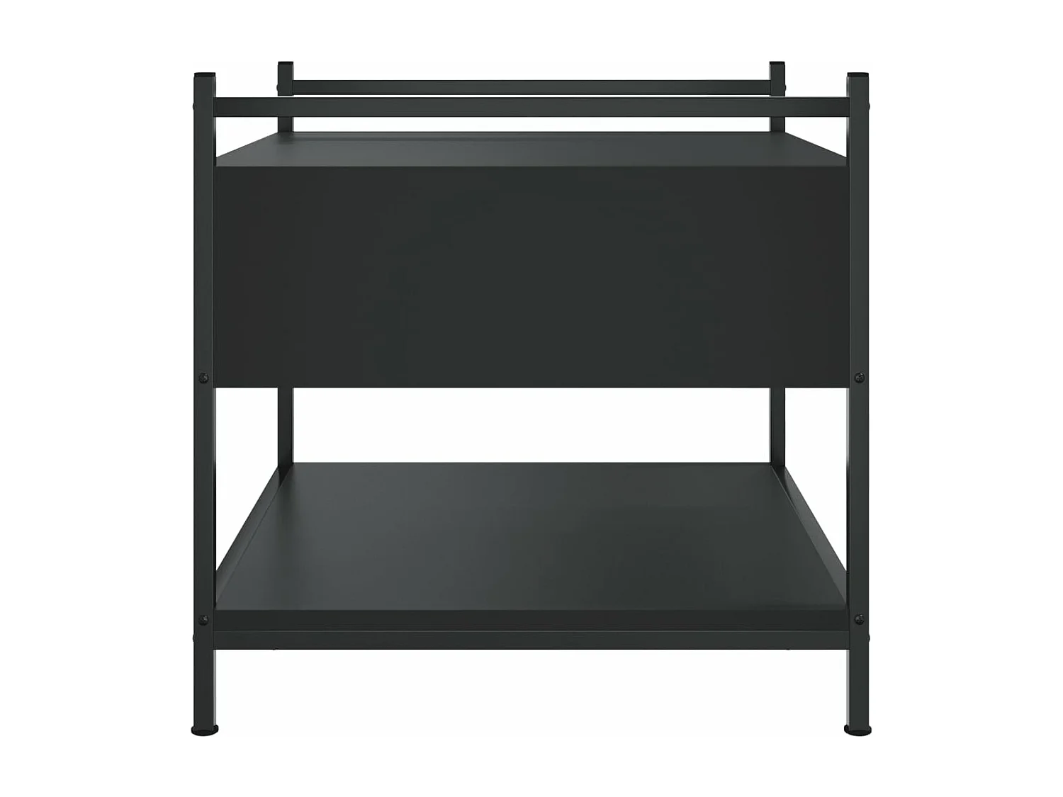 Table basse noir 50x50x50 cm bois d'ingénierie