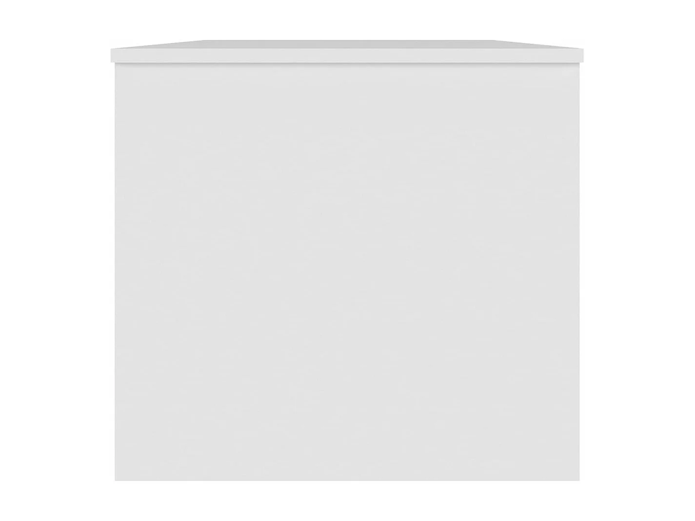 Table basse Blanc 102x50,5x46,5 cm Bois d'ingénierie