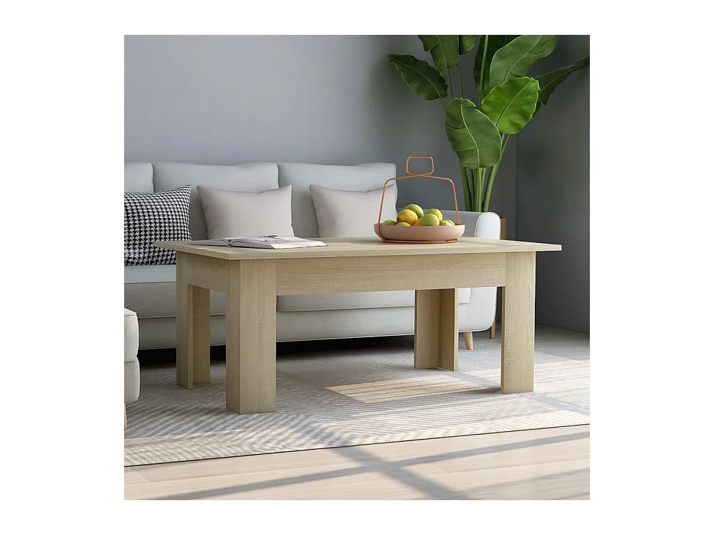 Table basse Chêne sonoma 100x60x42 cm Aggloméré