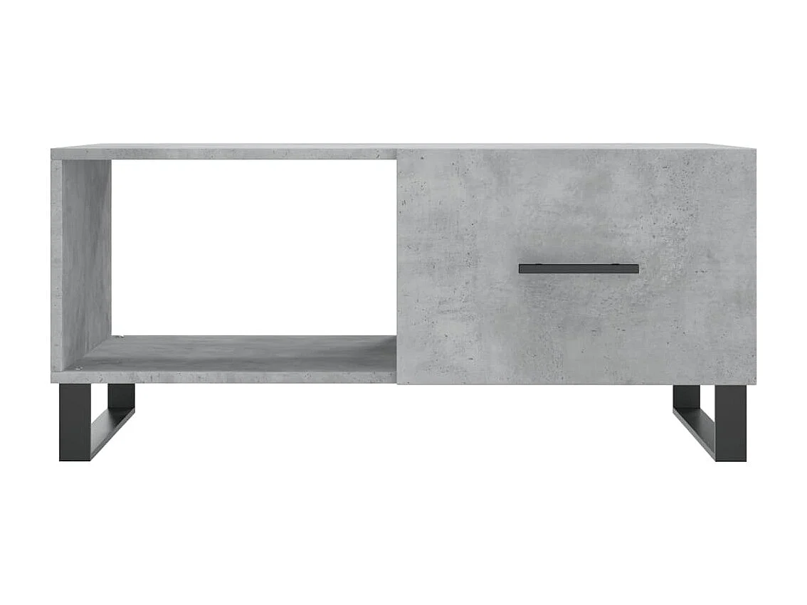 Salontafel 90x50x40 cm bewerkt hout betongrijs