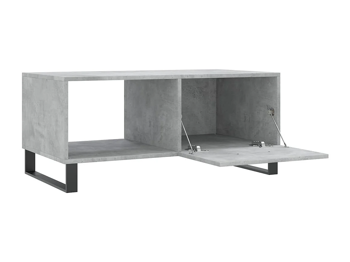 Salontafel 90x50x40 cm bewerkt hout betongrijs