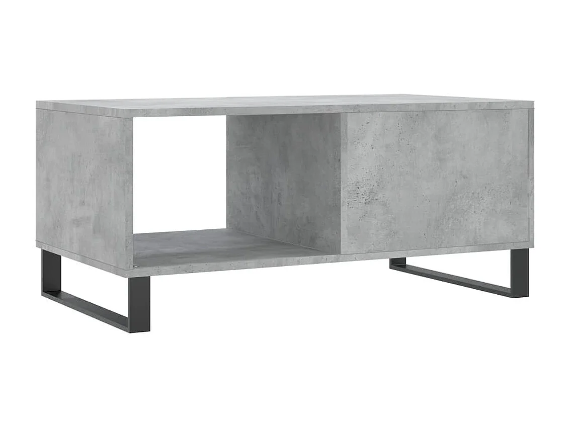 Salontafel 90x50x40 cm bewerkt hout betongrijs
