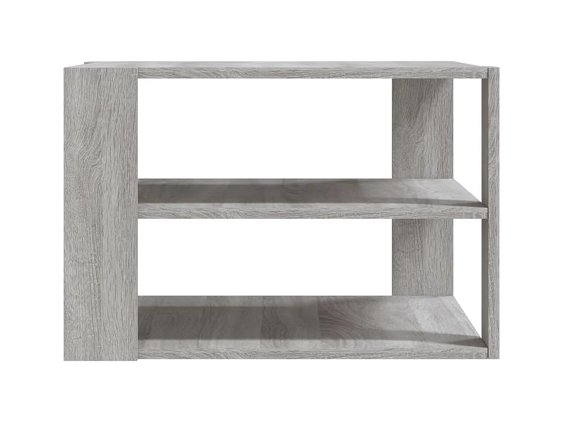 Table basse sonoma gris 59,5x59,5x40 cm bois d'ingénierie