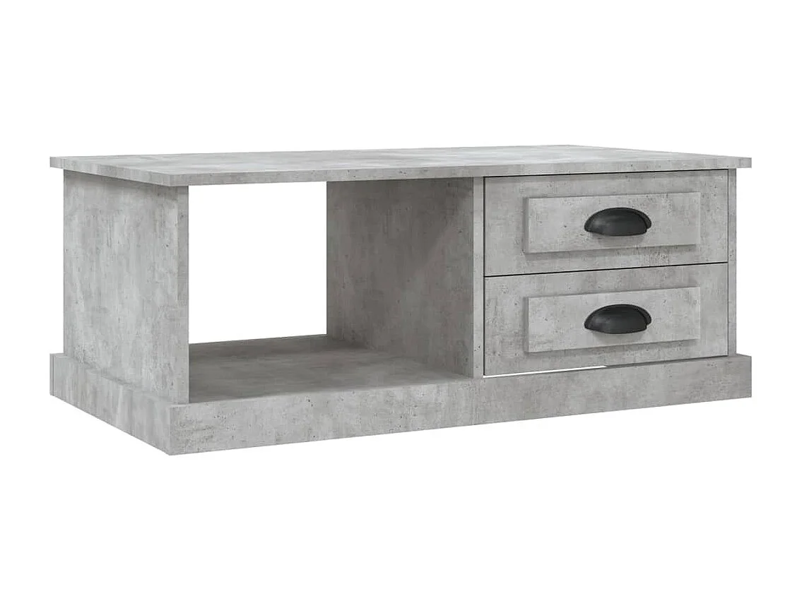 Table basse Gris béton 90x50x35 cm Bois d'ingénierie