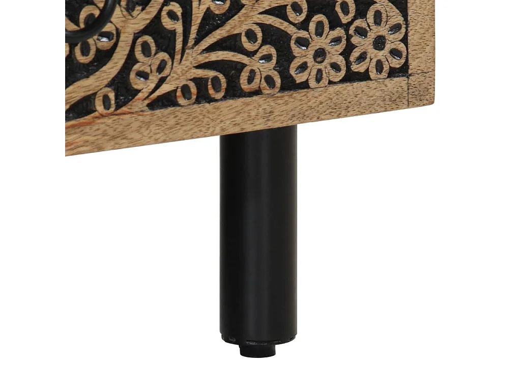 Table basse 80x54x40 cm bois de manguier massif