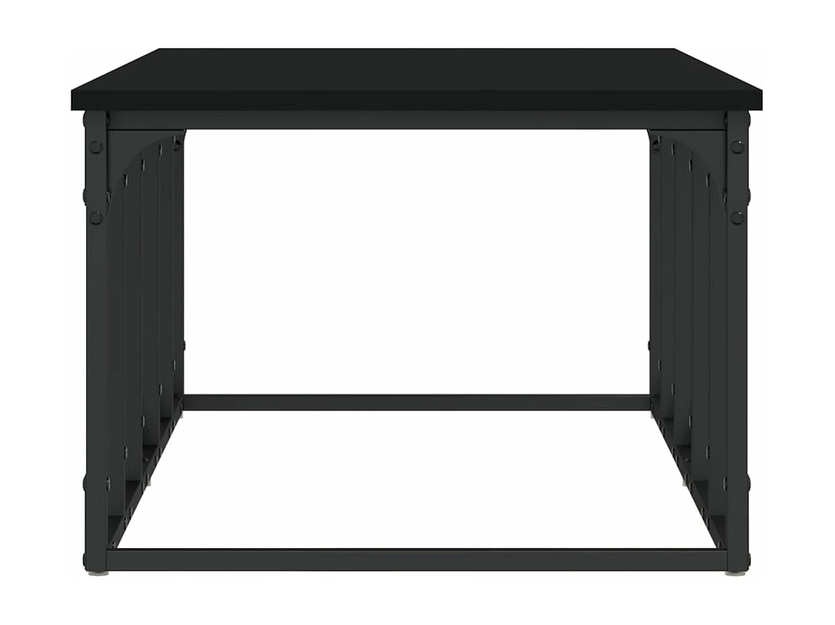 Salontafel 100x50x35,5 cm bewerkt hout zwart