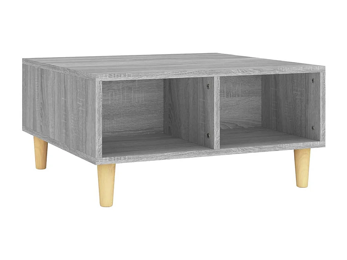 Table basse Sonoma gris 60x60x30 cm Aggloméré