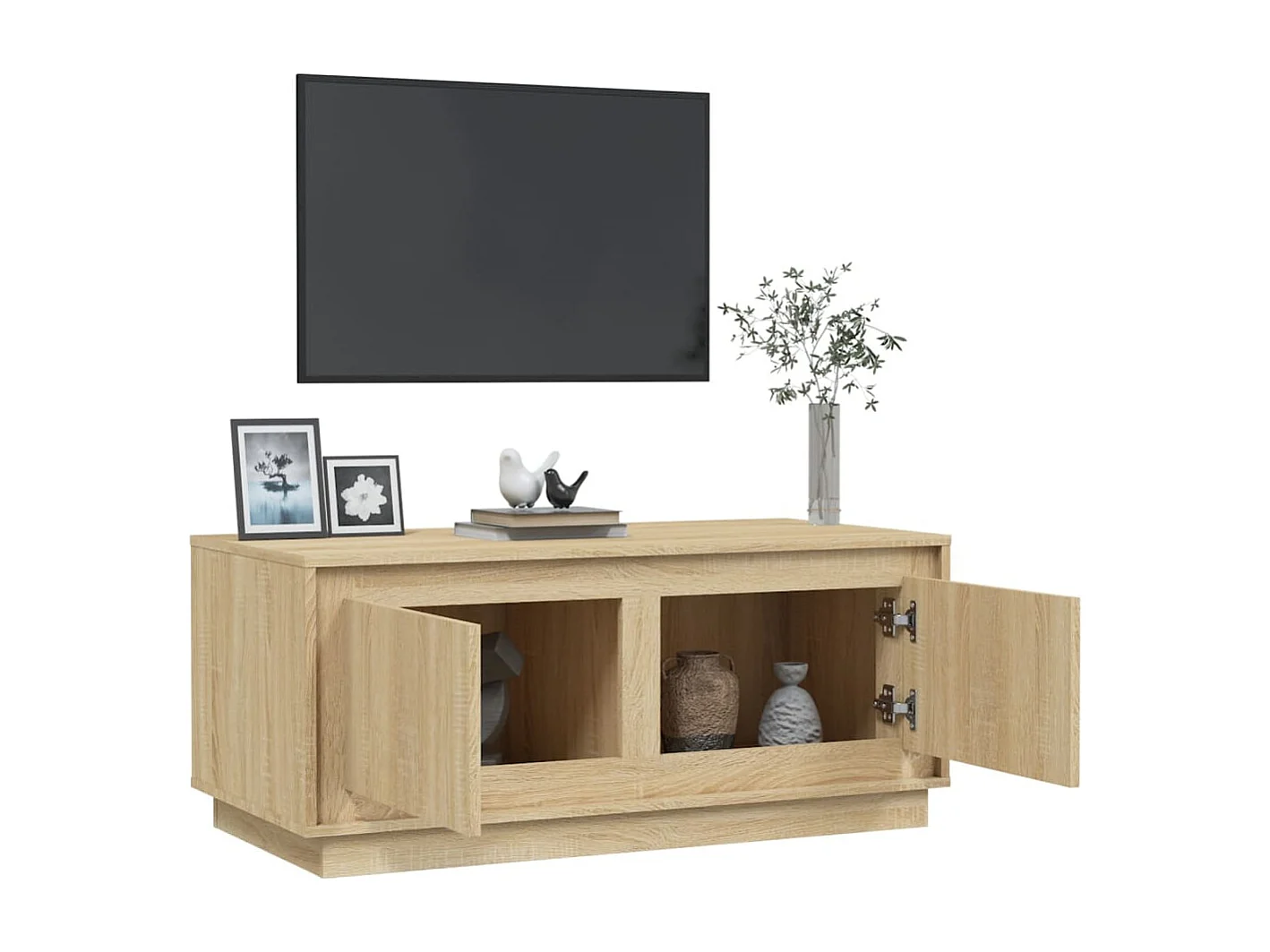 Mesa de centro 102x50x44 cm derivados madeira carvalho sonoma