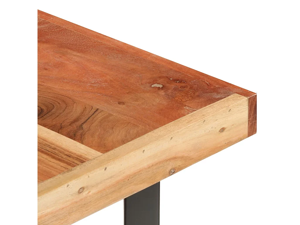 Mesa de centro 142x90x42 cm madeira de acácia maciça