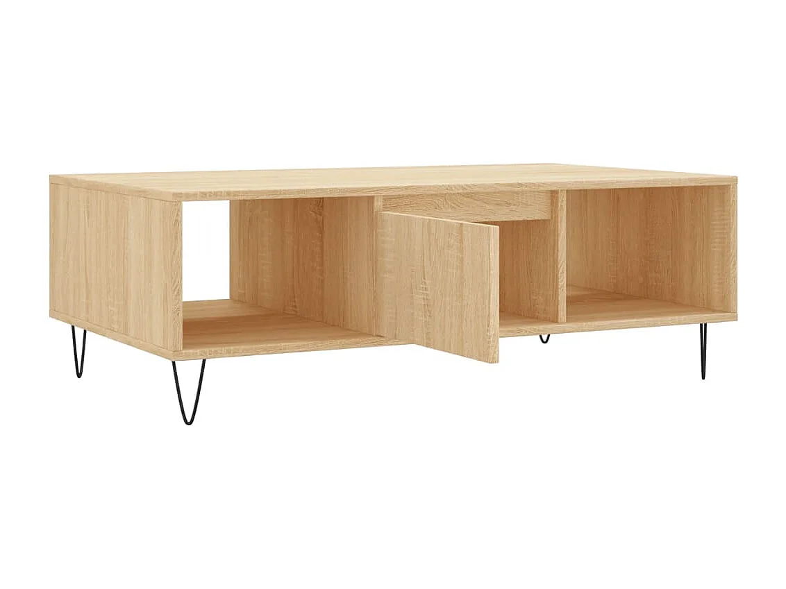 Salontafel 104x60x35 cm bewerkt hout sonoma eikenkleurig