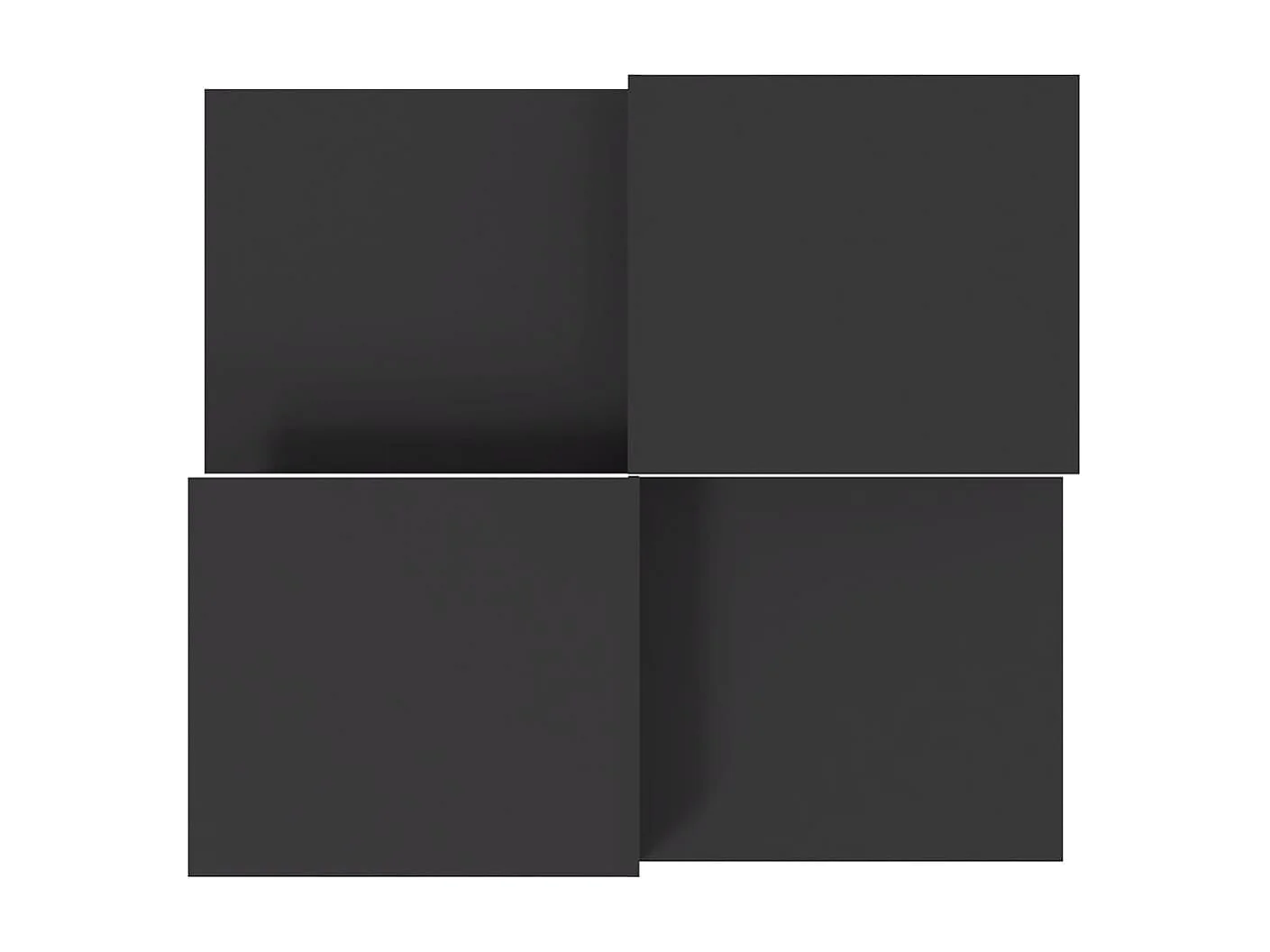 Tables basses 2 pièces gris bois d'ingénierie