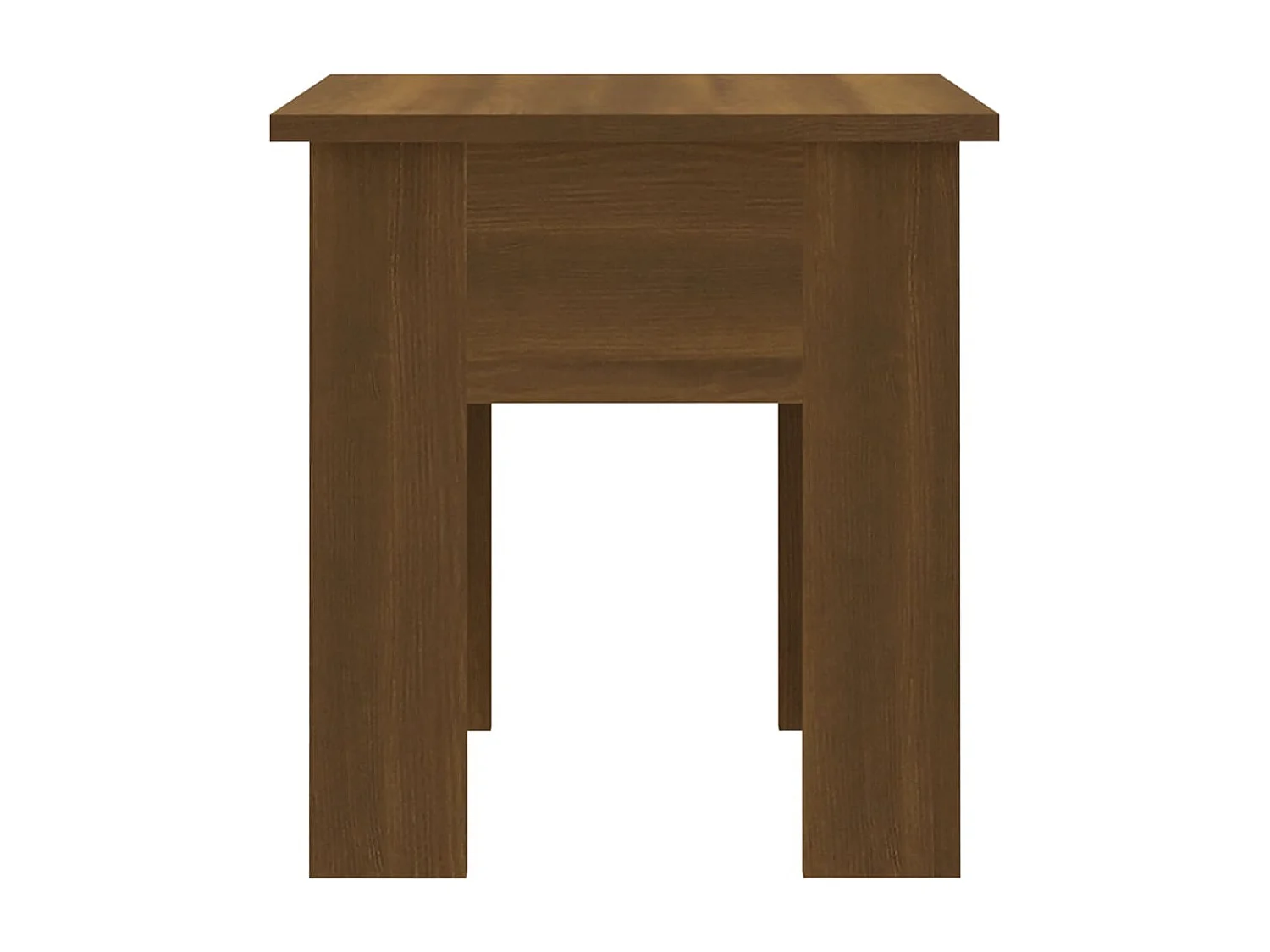 Table basse Chêne marron 40x40x42 cm Aggloméré