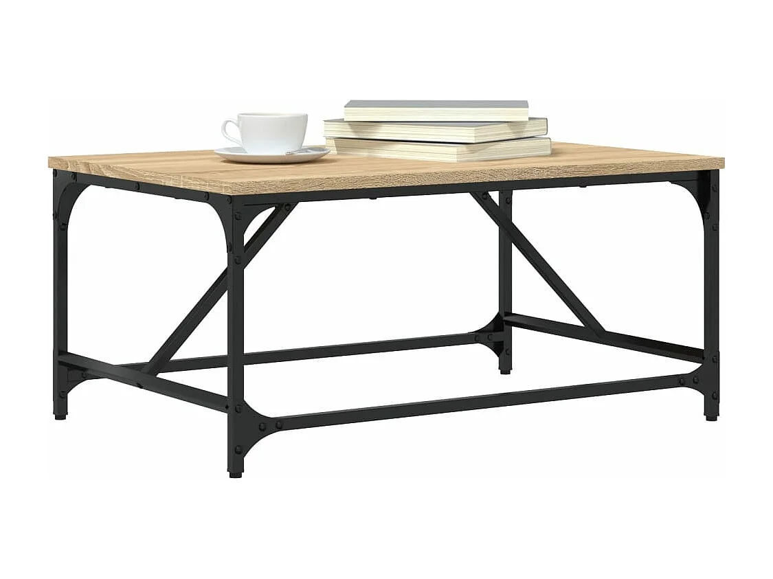 Mesa de centro madera de ingeniería roble Sonoma 75x50x35 cm
