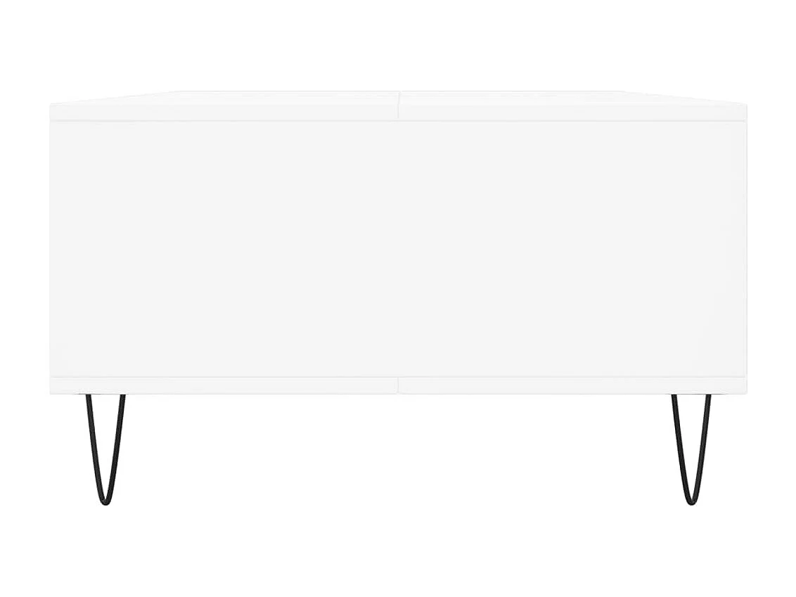 Table basse blanc 104x60x35 cm bois d'ingénierie