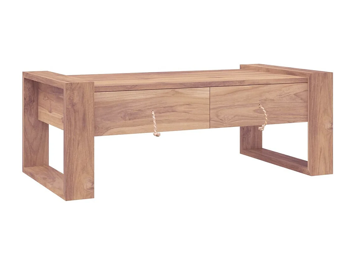 Table basse 110 x 60 x 40 cm Bois de teck massif