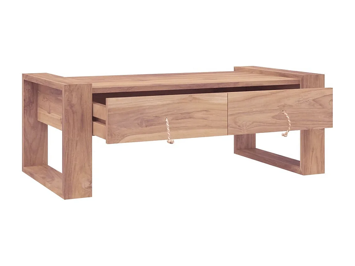 Table basse 110 x 60 x 40 cm Bois de teck massif