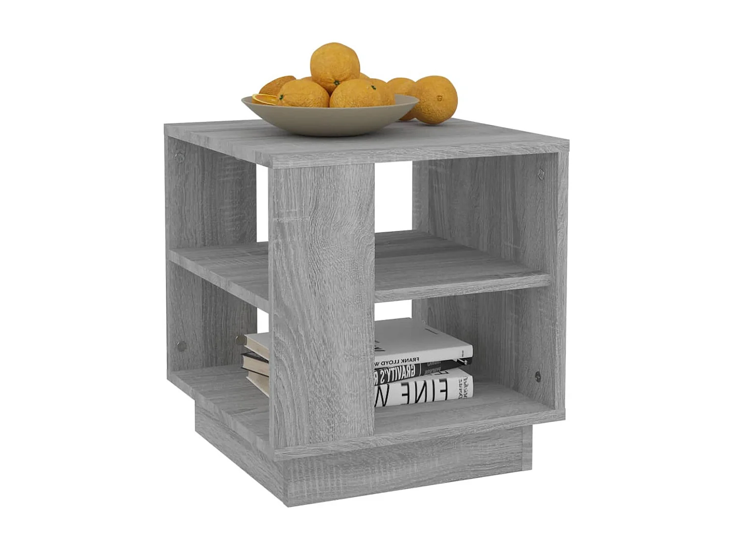 Table basse Sonoma gris 40x40x43 cm Bois d'ingénierie