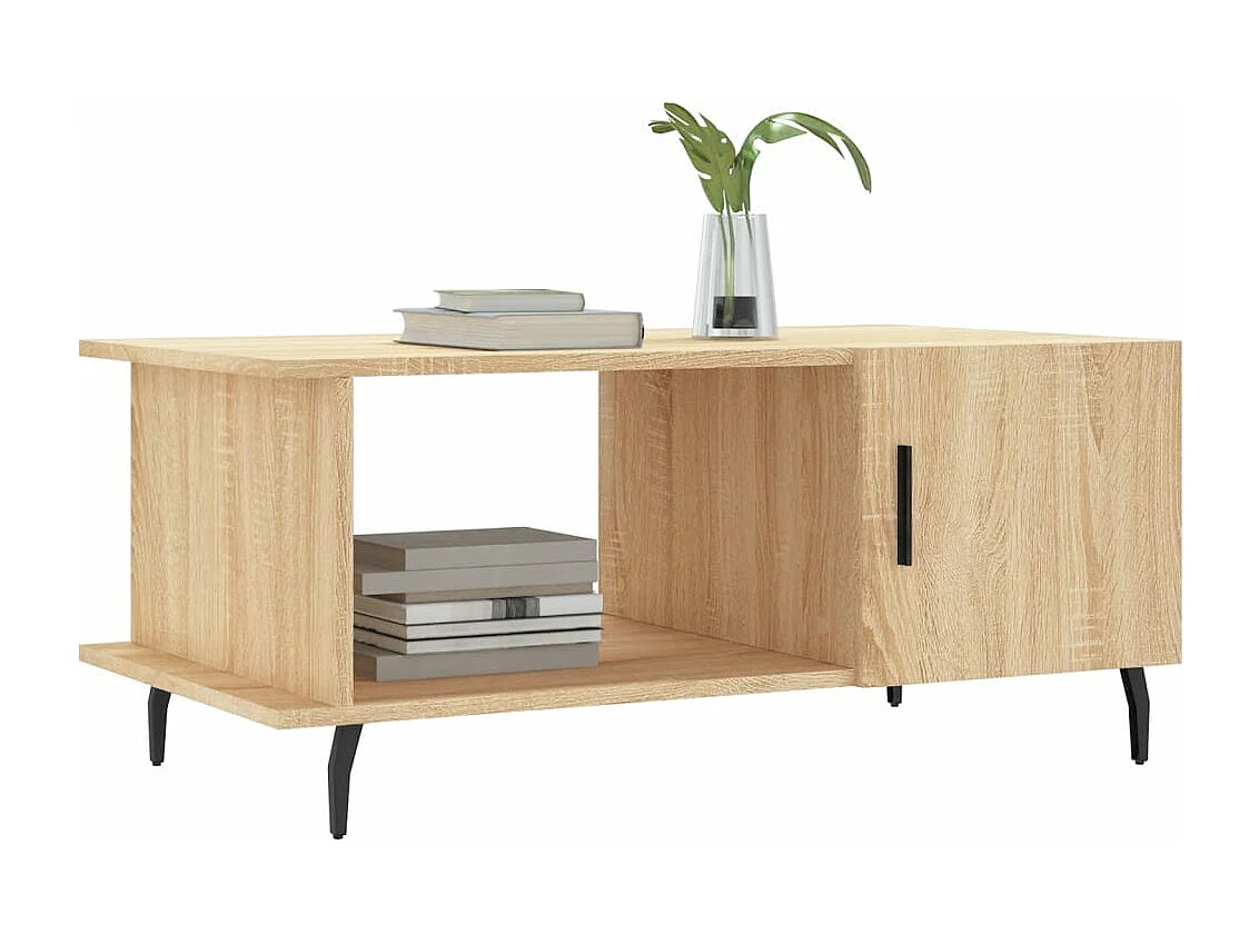 Table basse chêne sonoma 90x50x40 cm bois d'ingénierie