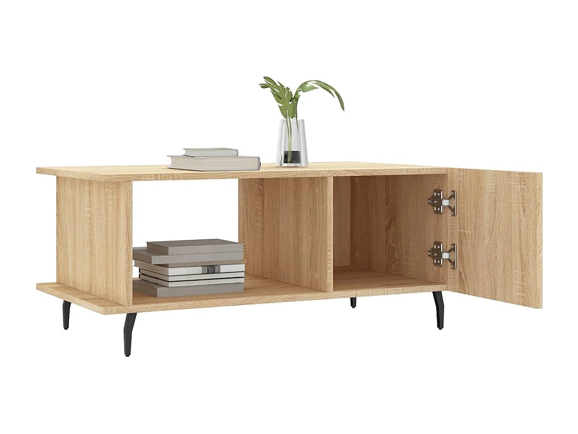 Table basse chêne sonoma 90x50x40 cm bois d'ingénierie