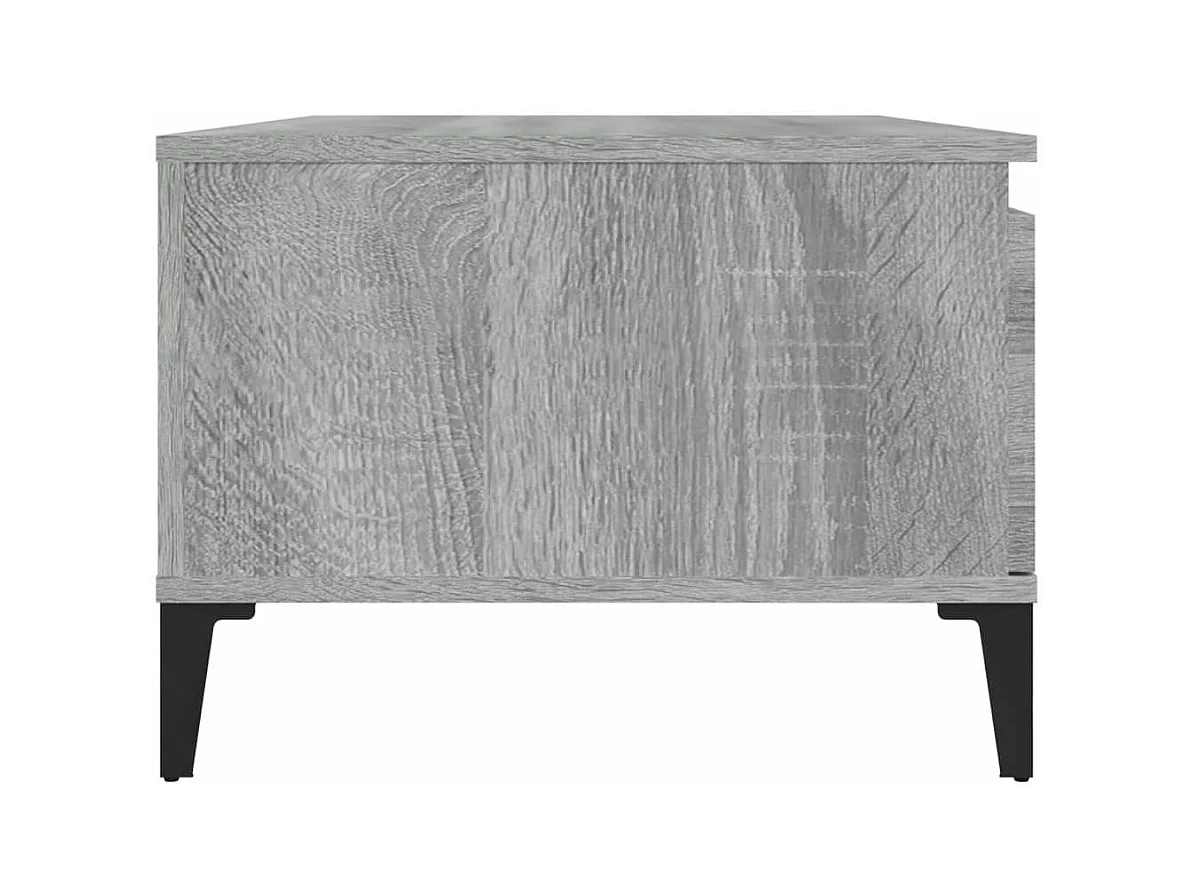 Table basse Sonoma gris 90x50x36,5 cm Bois d'ingénierie