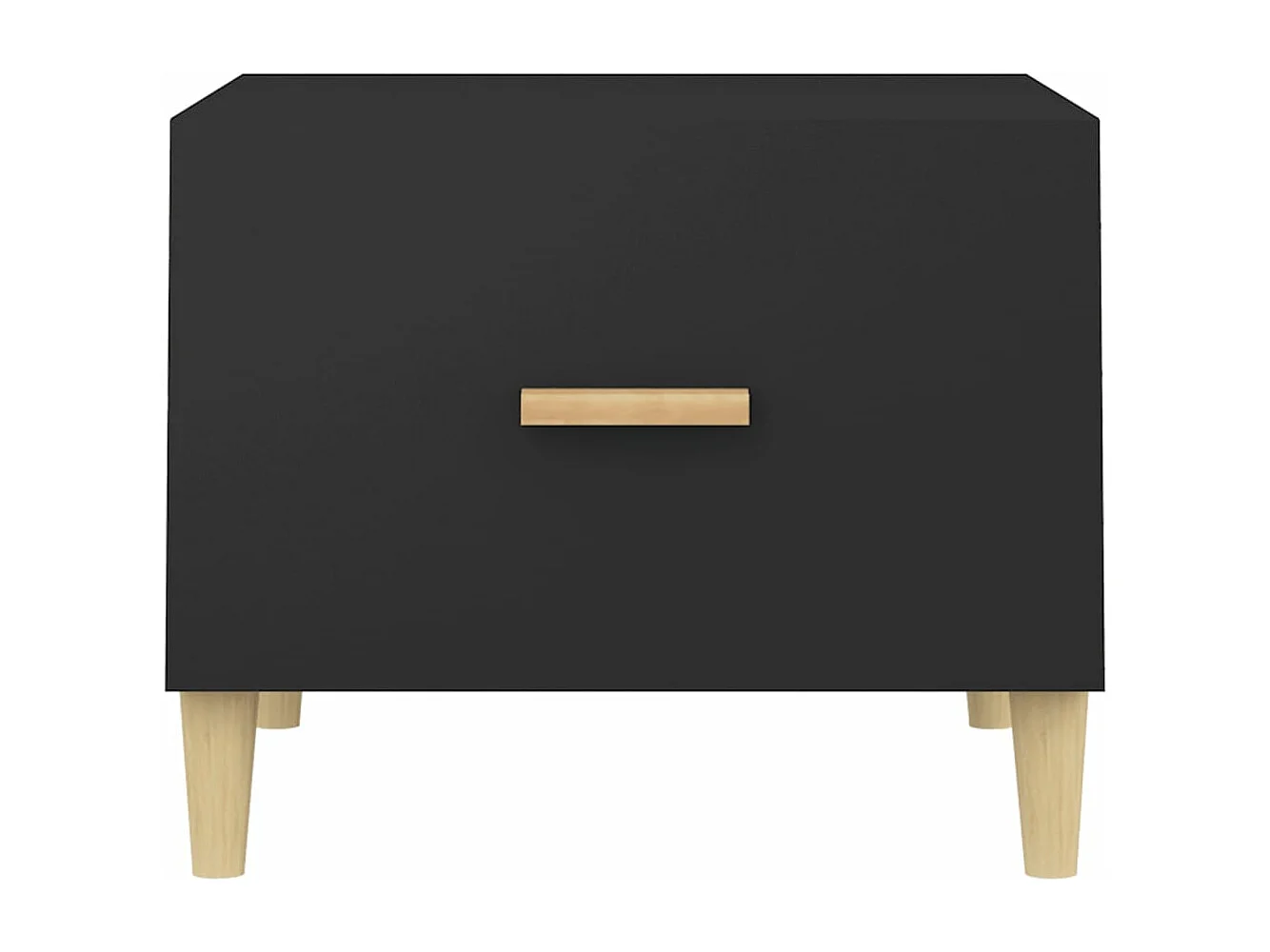 Table basse Noir 50x50x40 cm Bois d'ingénierie