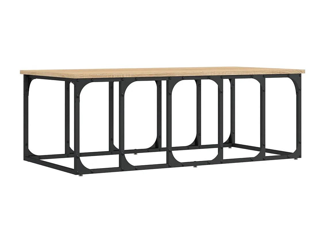 Mesa de centro madera de ingeniería roble Sonoma 100x50x35,5 cm