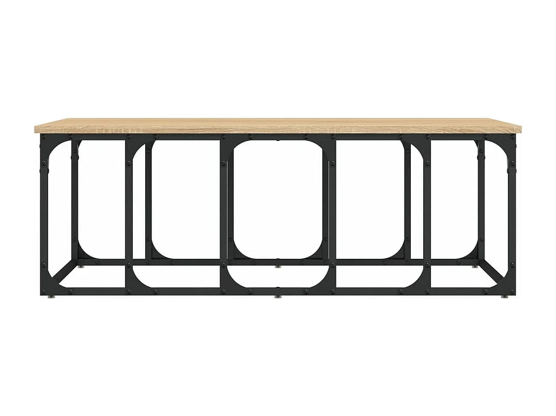 Mesa de centro madera de ingeniería roble Sonoma 100x50x35,5 cm