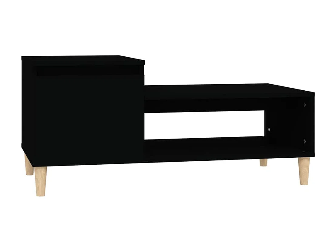 Salontafel 100x50x45 cm bewerkt hout zwart