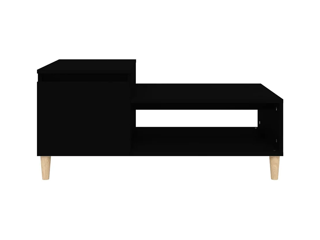 Table basse Noir 100x50x45 cm Bois d'ingénierie