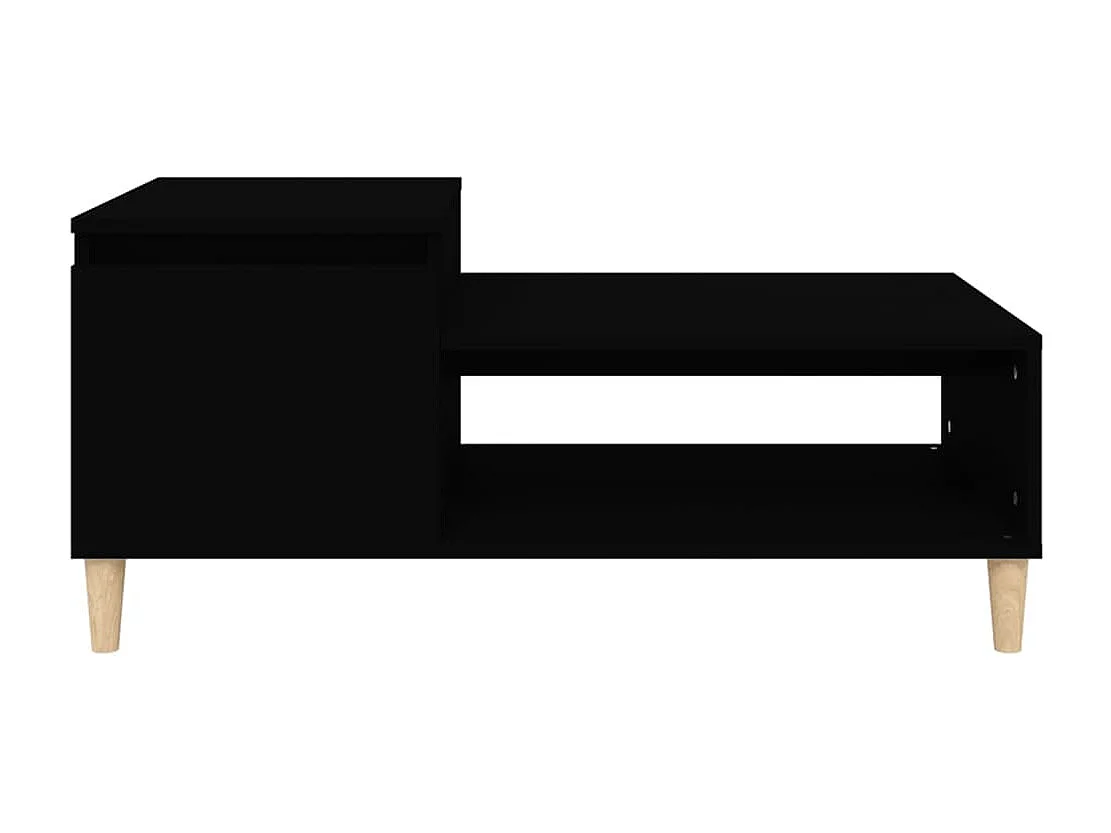 Table basse Noir 100x50x45 cm Bois d'ingénierie