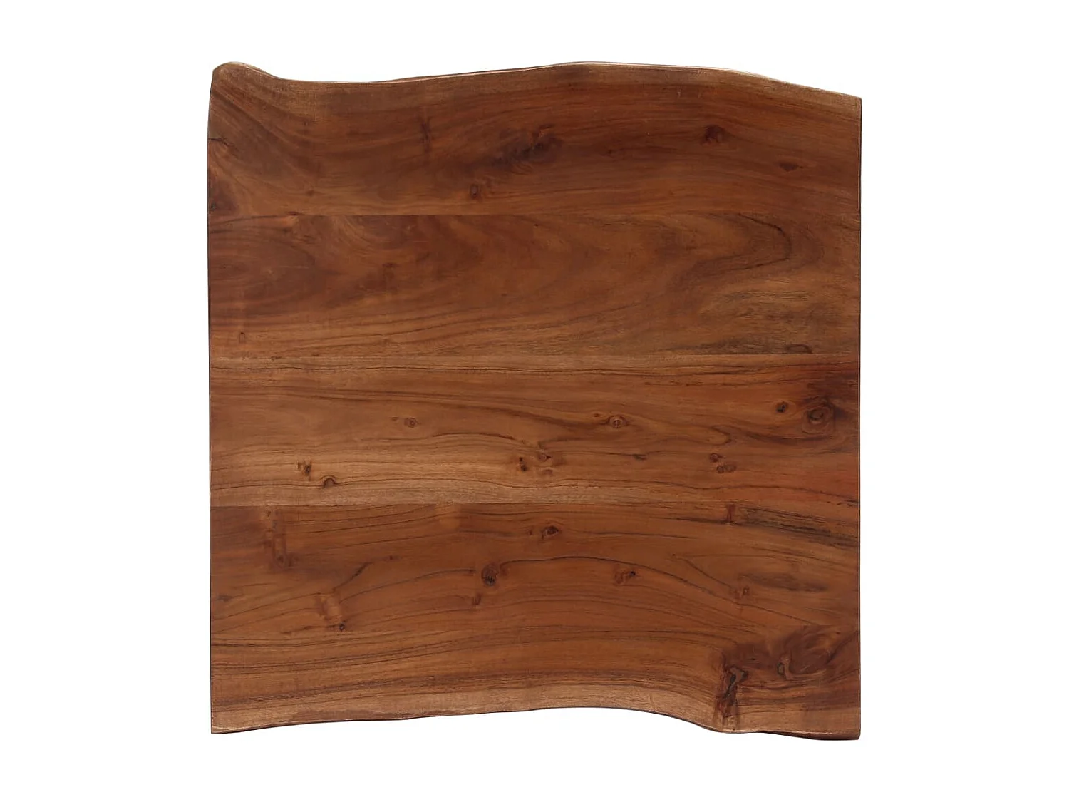 Table basse avec bord naturel 60x60x40 cm Bois d'acacia massif