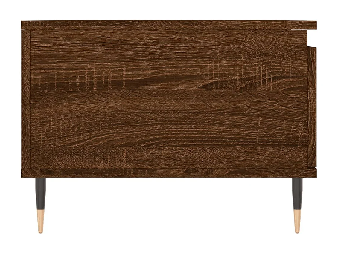 Salontafel 90x50x36,5 cm bewerkt hout bruin eikenkleur