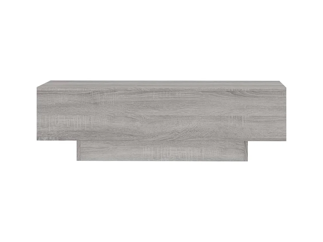 Table basse sonoma gris 100x49,5x31 cm bois d'ingénierie