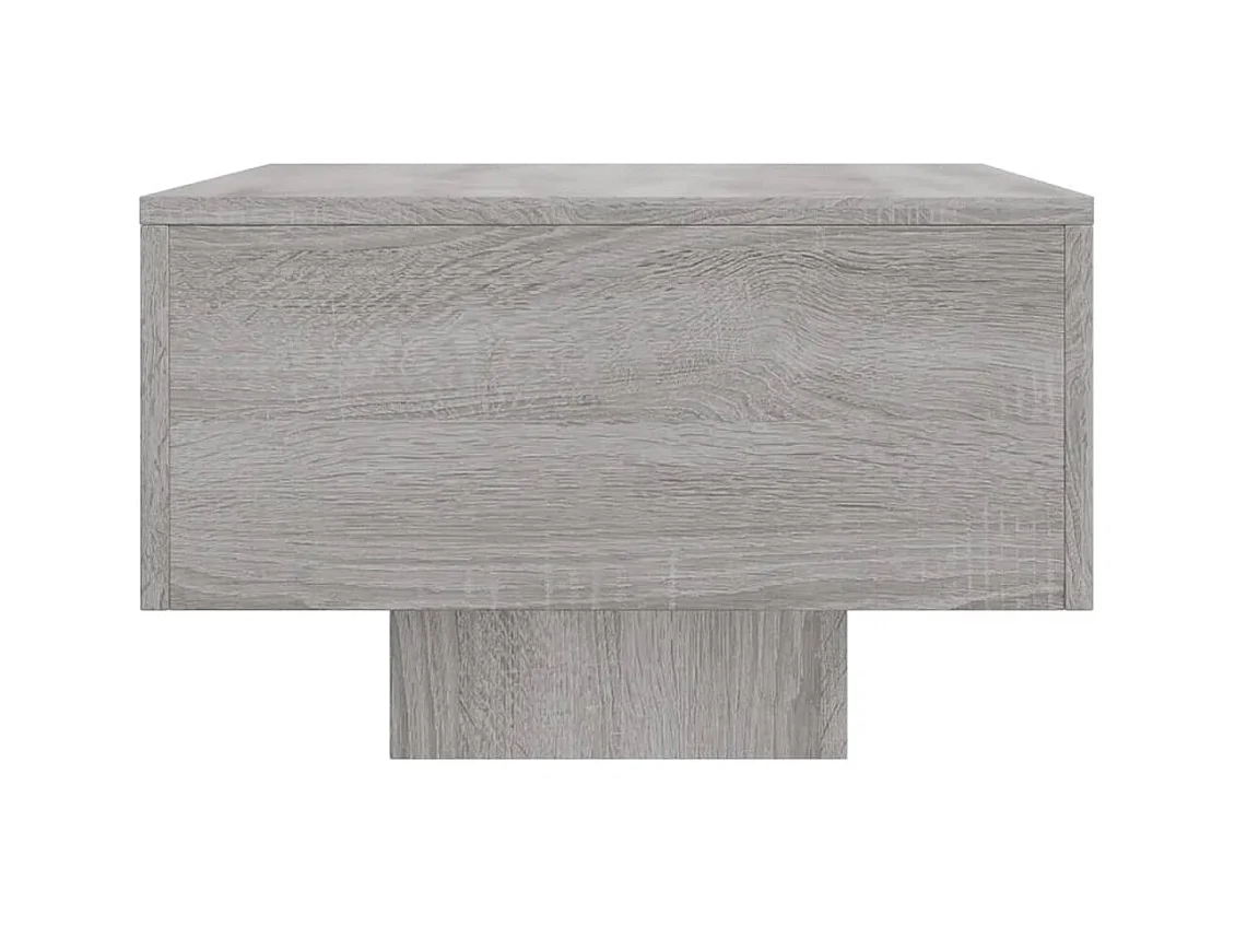 Table basse sonoma gris 100x49,5x31 cm bois d'ingénierie